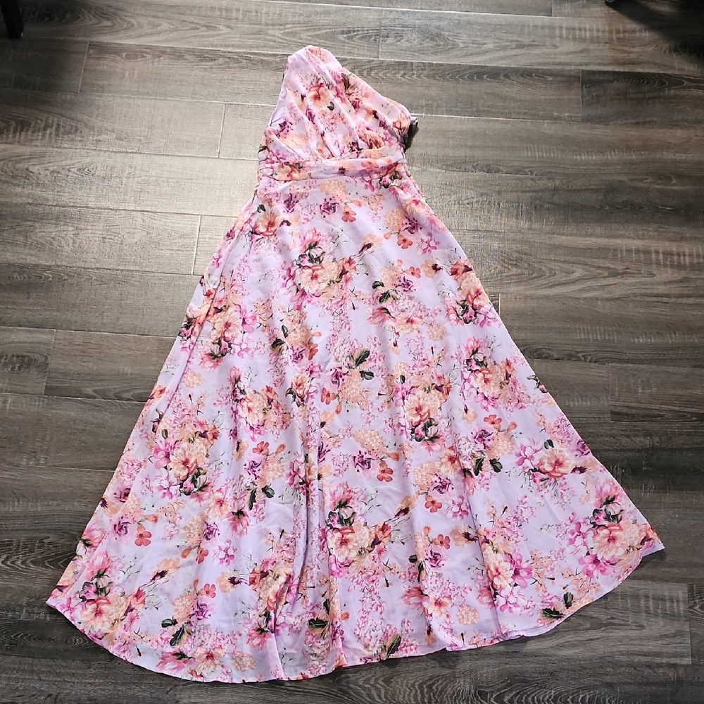 🌹 SHEIN One Shoulder Floral Maxi Dress 🌹